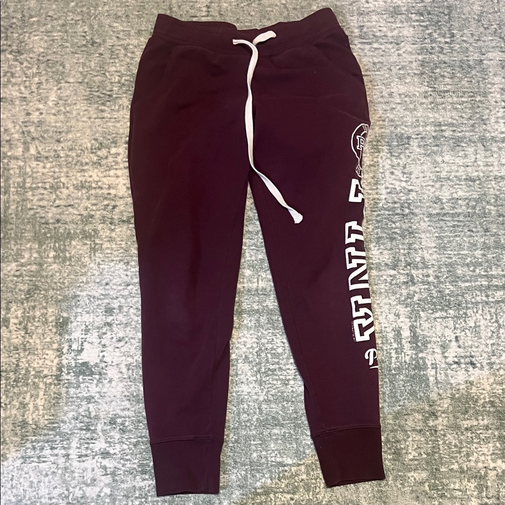 PINK Victoria's Secret Burgundy Joggers